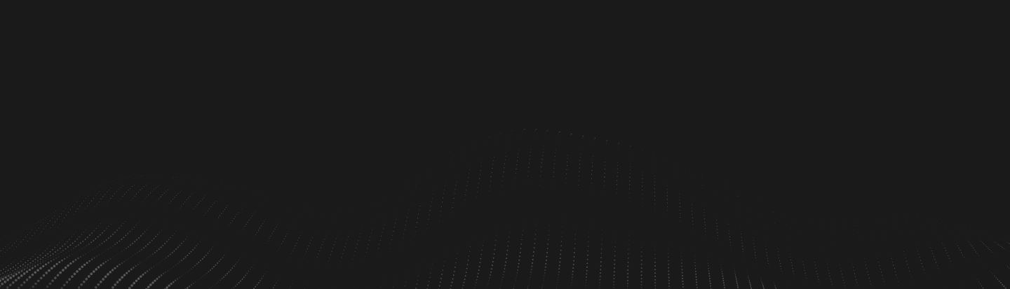 Abstract digital wave background with flowing dotted lines on a dark surface